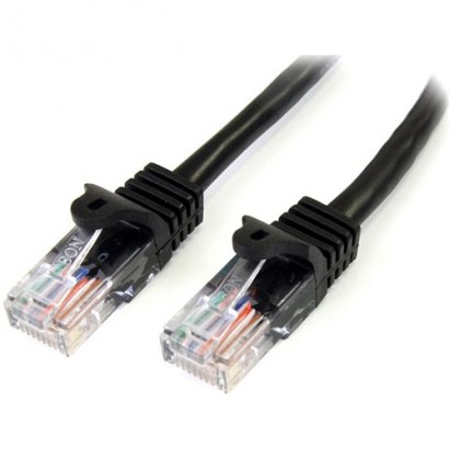 StarTech 10ft Black Cat5e Snagless Patch Cable 45PATCH10BK