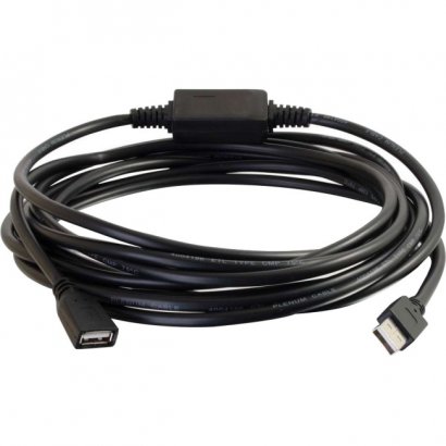 C2G 16ft USB A Male to Female Active Extension Cable - Plenum, CMP-Rated 39010