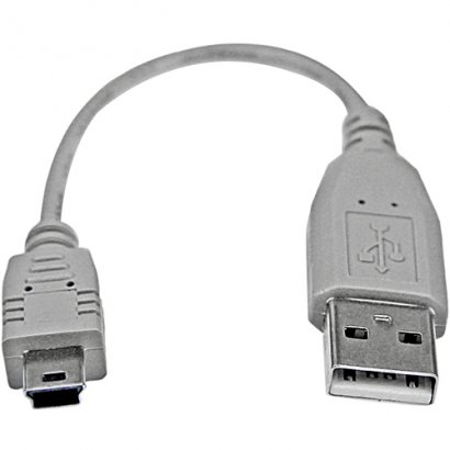 StarTech 6in Mini USB 2.0 Cable - A to Mini B USB2HABM6IN