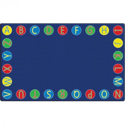 Flagship Carpets Alphabet Circles Seating Rug FE40558A