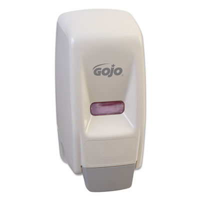 GOJO Bag-In-Box Liquid Soap Dispenser, 800 mL, 5.75" x 5.5" x 5.13", White GOJ903412