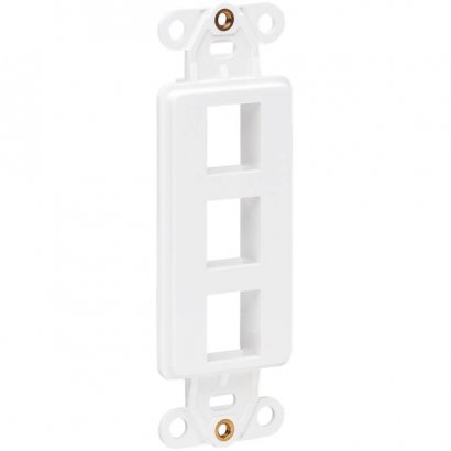 Tripp Lite Center Plate Insert, Decora Style - Vertical, 3 Ports N042D-003V-WH