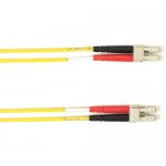 Black Box Colored Fiber OM4 50-Micron Multimode Fiber Optic Patch Cable - Duplex, PVC FOCMRM4-005M-LCLC-YL