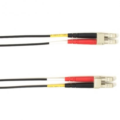 Black Box Fiber Optic Duplex Patch Network Cable FOLZH50-001M-LCLC-BK