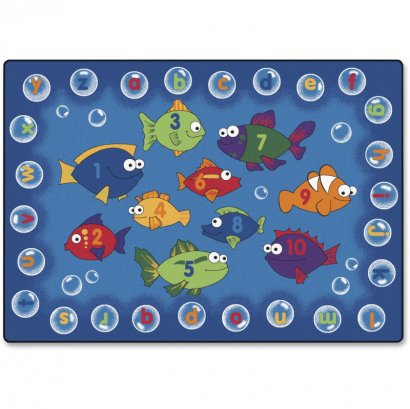 Fishing 4 Literacy Rectangle Rug 6813