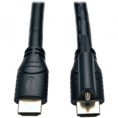 High Speed HDMI Cable with Ethernet and Locking Connector, 24AWG (M/M), 15-ft. P569-015-LOCK