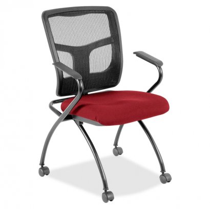 Mesh Back Fabric Seat Nesting Chairs 8437402