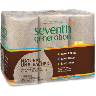 Natural Unbleached Paper Towels 13737CT