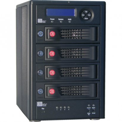 CRU 410-3QR Portable Four-bay Enclosure Featuring RAID and Encryption 35450-3138-2400