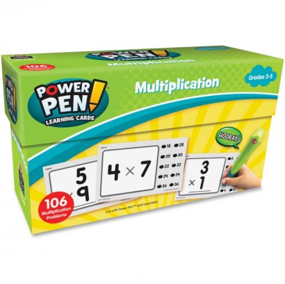 Power Pen Learning Cards: Multiplication 6459