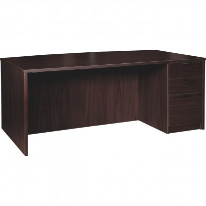 Lorell Prominence 2.0 Espresso Laminate Box/Box/File Right-Pedestal Desk - 3-Drawer PD4272RSPES