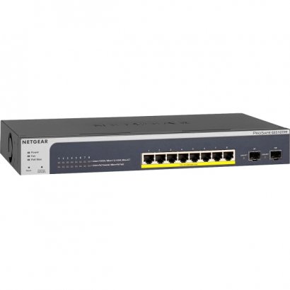 Netgear ProSAFE 8-Port PoE+ Gigabit Smart Managed Switch with 2 SFP Ports GS510TPP-100NAS