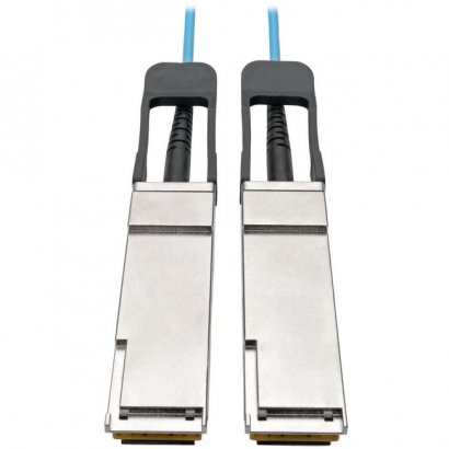 Tripp Lite QSFP+ to QSFP+ Active Optical Cable - 40Gb, AOC, M/M, Aqua, 2 m (6.6 ft.) N28F-02M