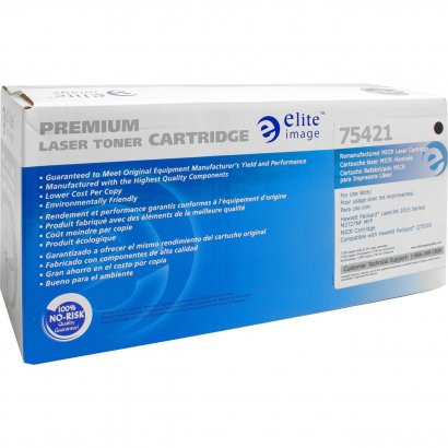 Elite Image Remanufactured MICR Toner Cartridge Alternative For HP 53X (Q7553X) 75421