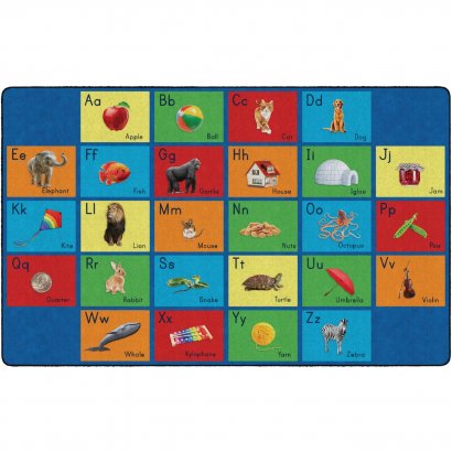 Flagship Carpets See My Alphabet Classroom Rug FA101944FS